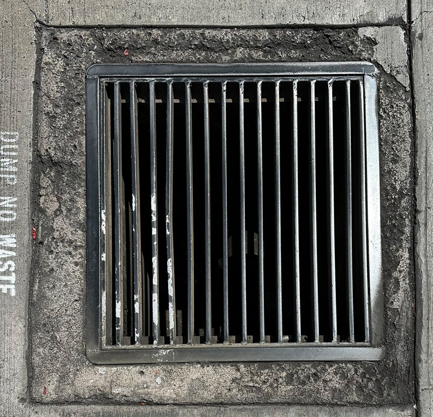 The drain in September 2023